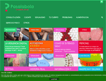 Tablet Screenshot of pasalabola.com